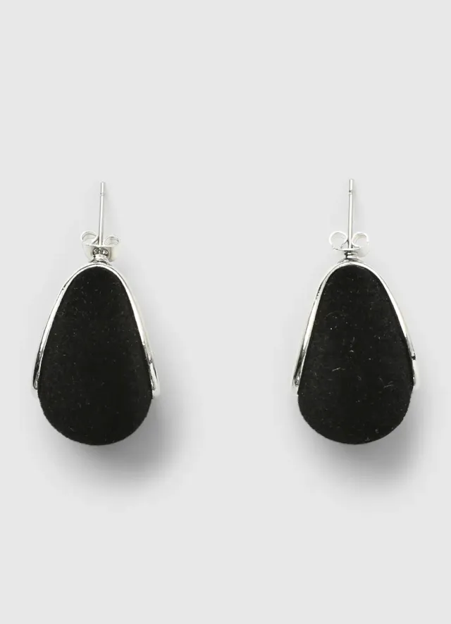 Calliope goutte velours boucles d'oreilles TU soirée