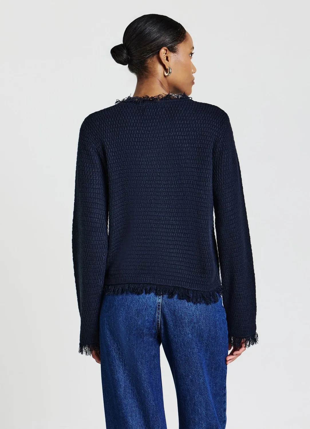 Calliope cardigan franges femme col rond