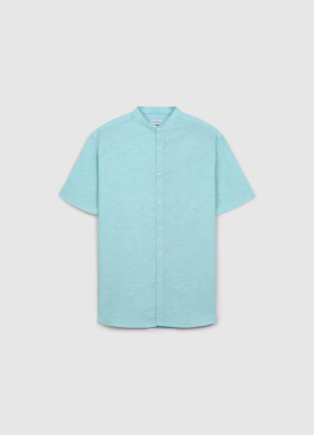 Calliope chemise coréenne lin coton homme manches courtes