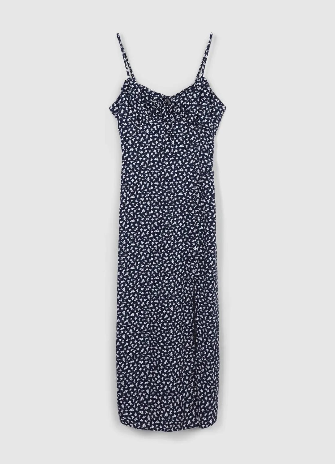 Calliope slipdress fleurs femme fendue bretelles