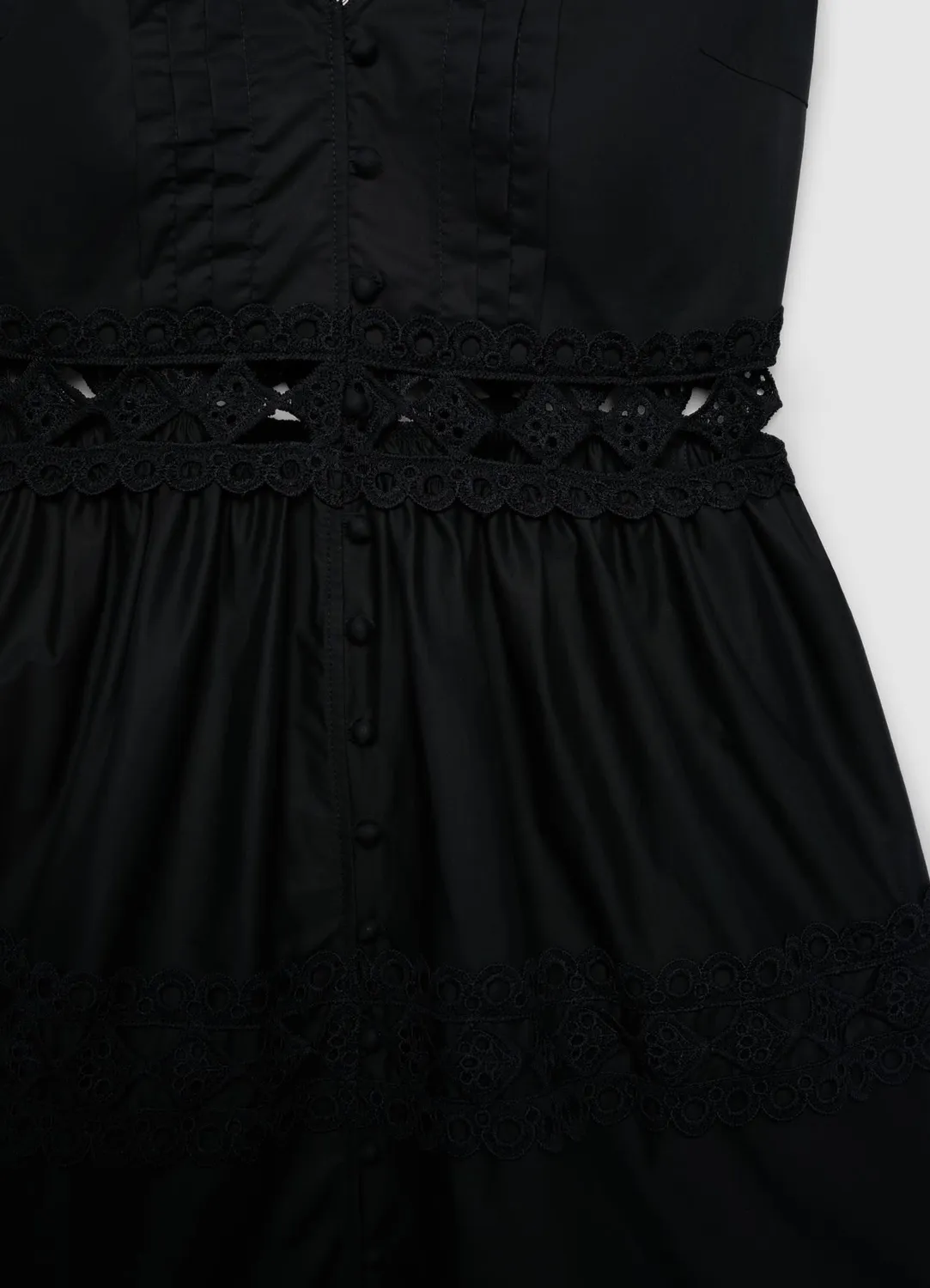Calliope robe courte femme bretelles brodée S