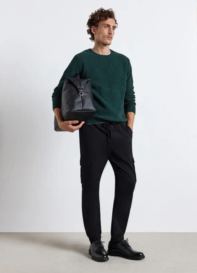 Calliope pantalon jogger cargo homme à cordon