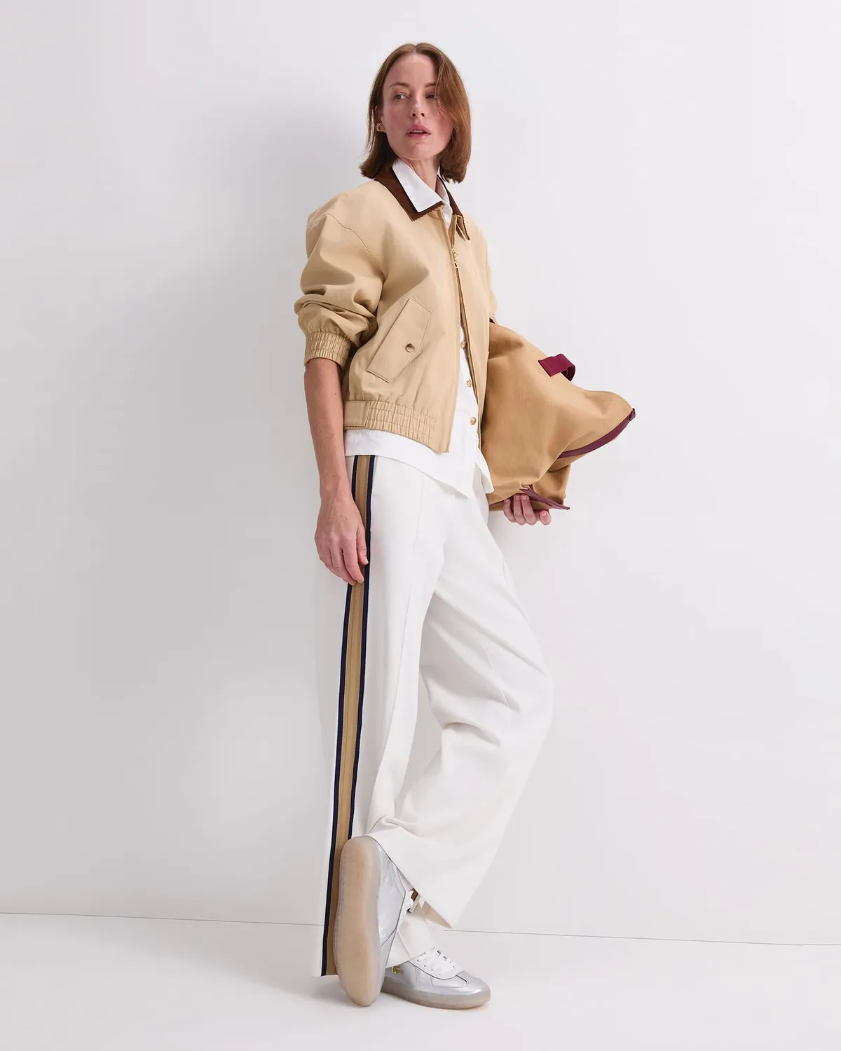 Sportscraft Tate Bomber veste femme coton lin