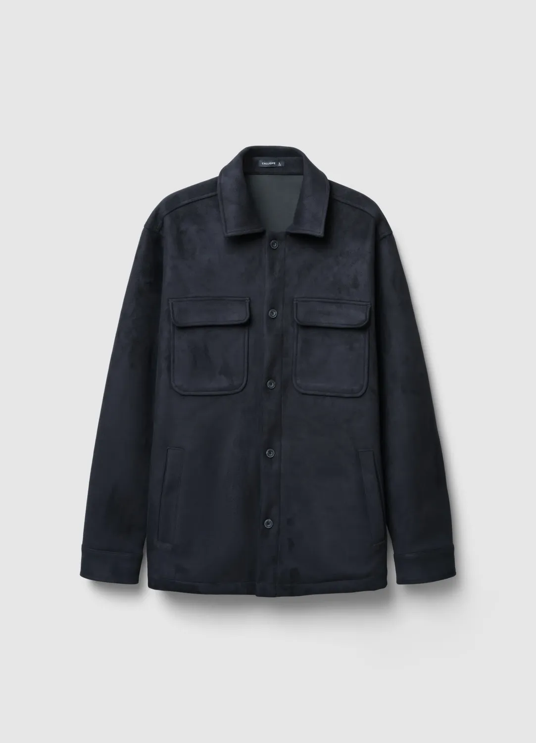 Calliope Shacket surchemise homme suède marron
