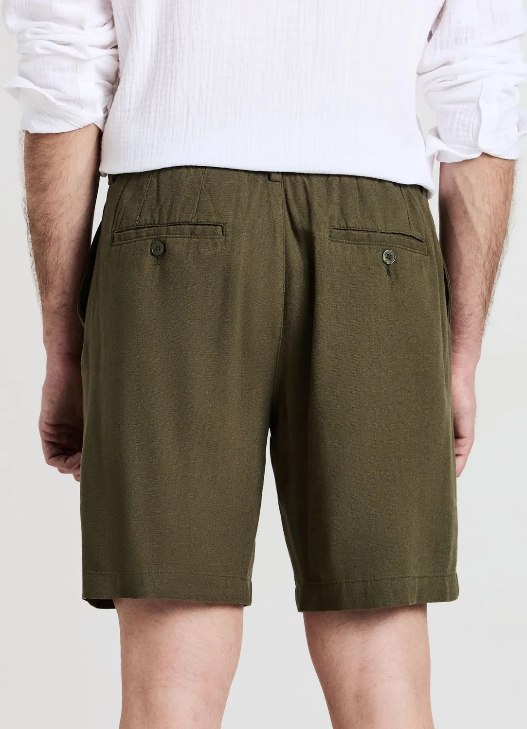 Calliope bermuda homme à cordon uni
