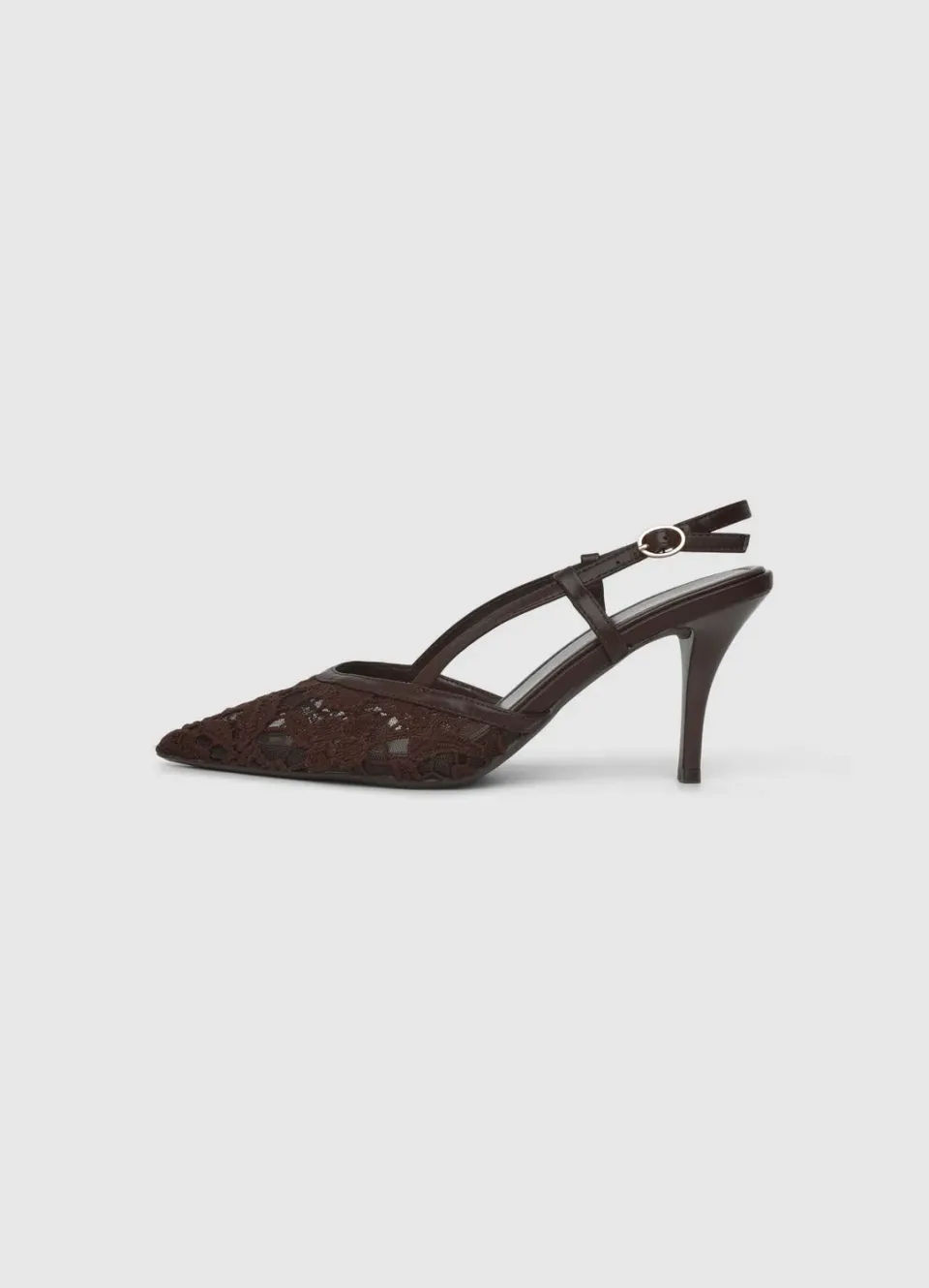 Calliope Pizzo slingback femme dentelle 8 cm