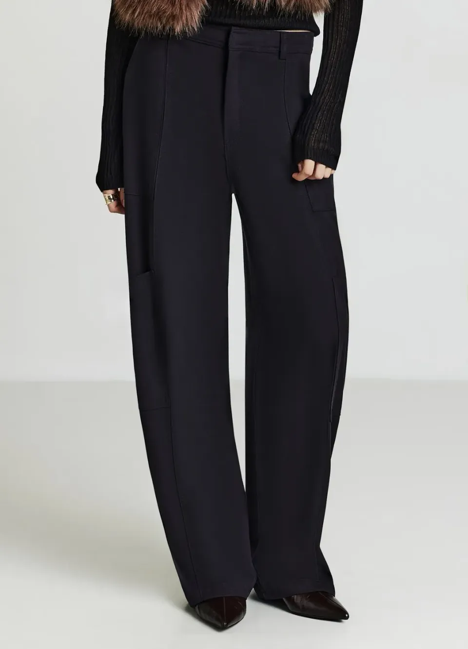 Calliope pantalon barrel fit femme poches