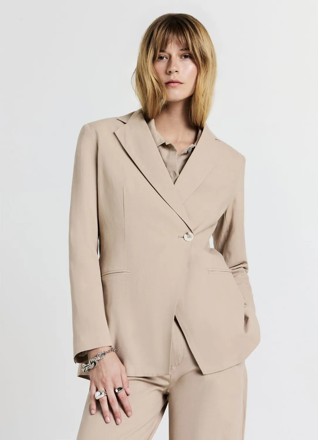 Calliope blazer croisé un bouton femme