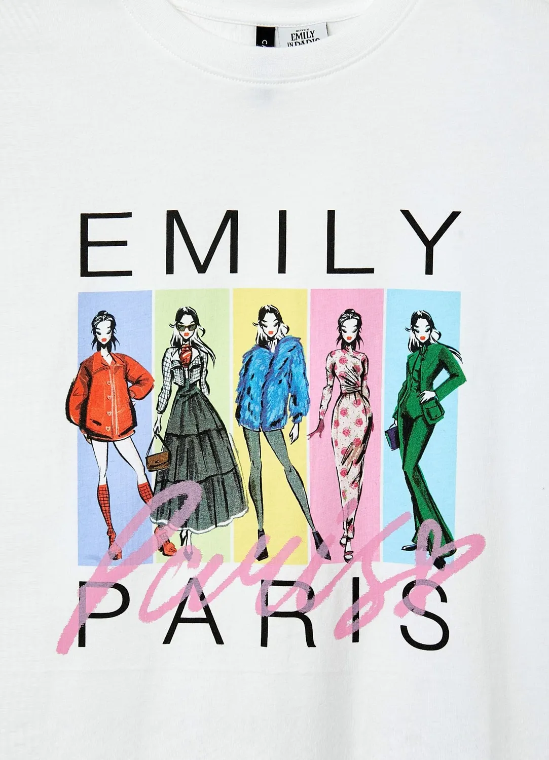 Calliope t-shirt Emily in Paris imprimé femme