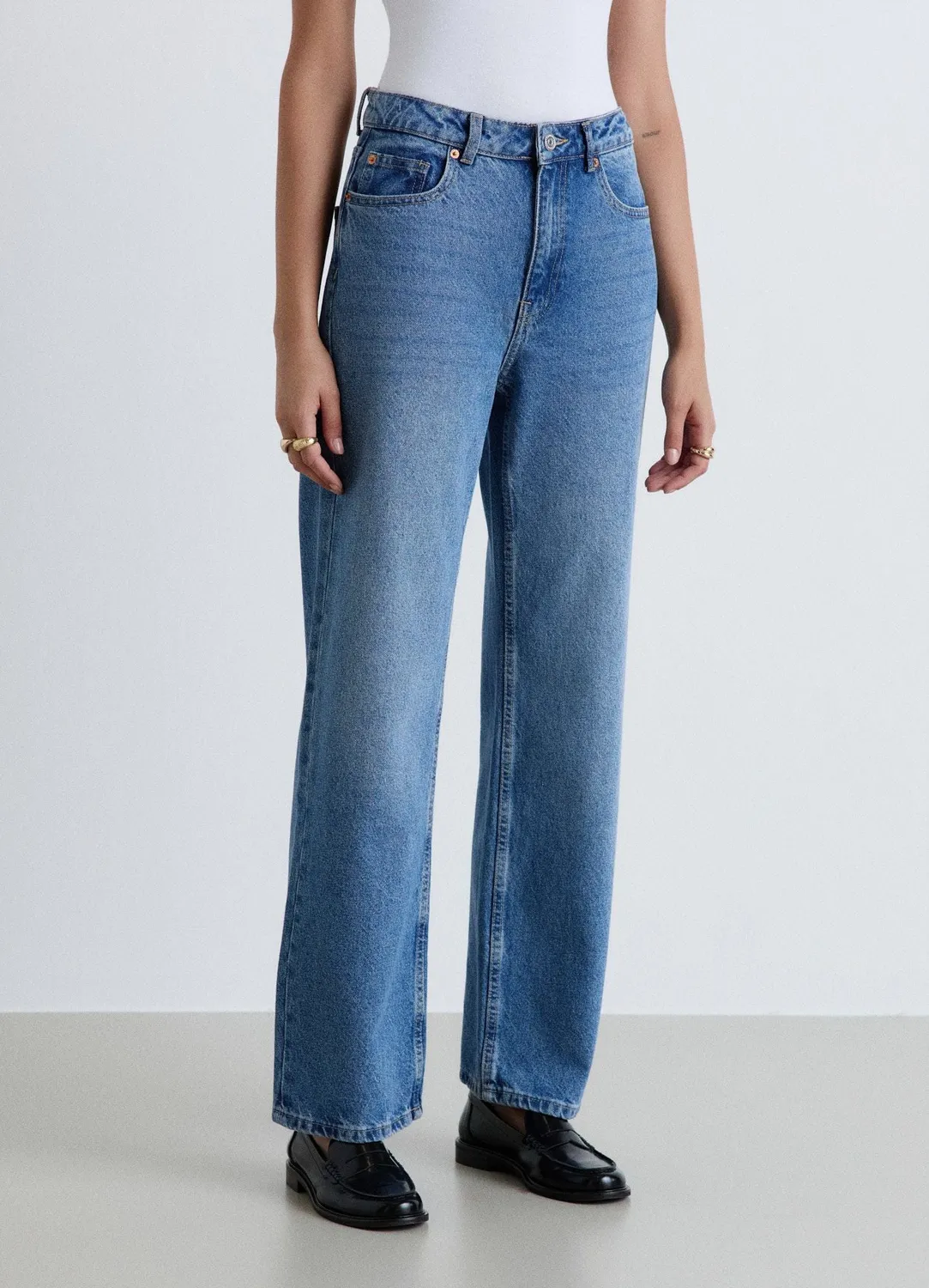 Calliope Wide Leg Jean Femme Taille Haute