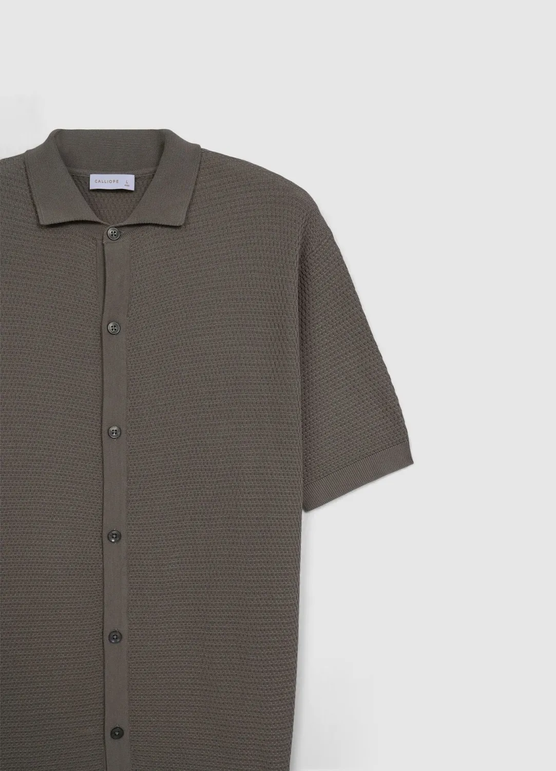 Calliope chemise en maille homme coton manches courtes