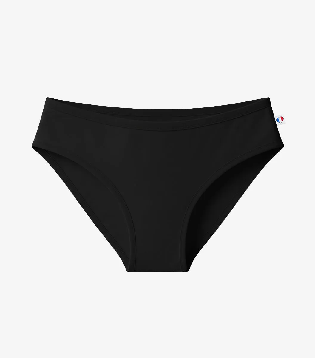 Cocorico Intemporelle Culotte Femme Noir coton