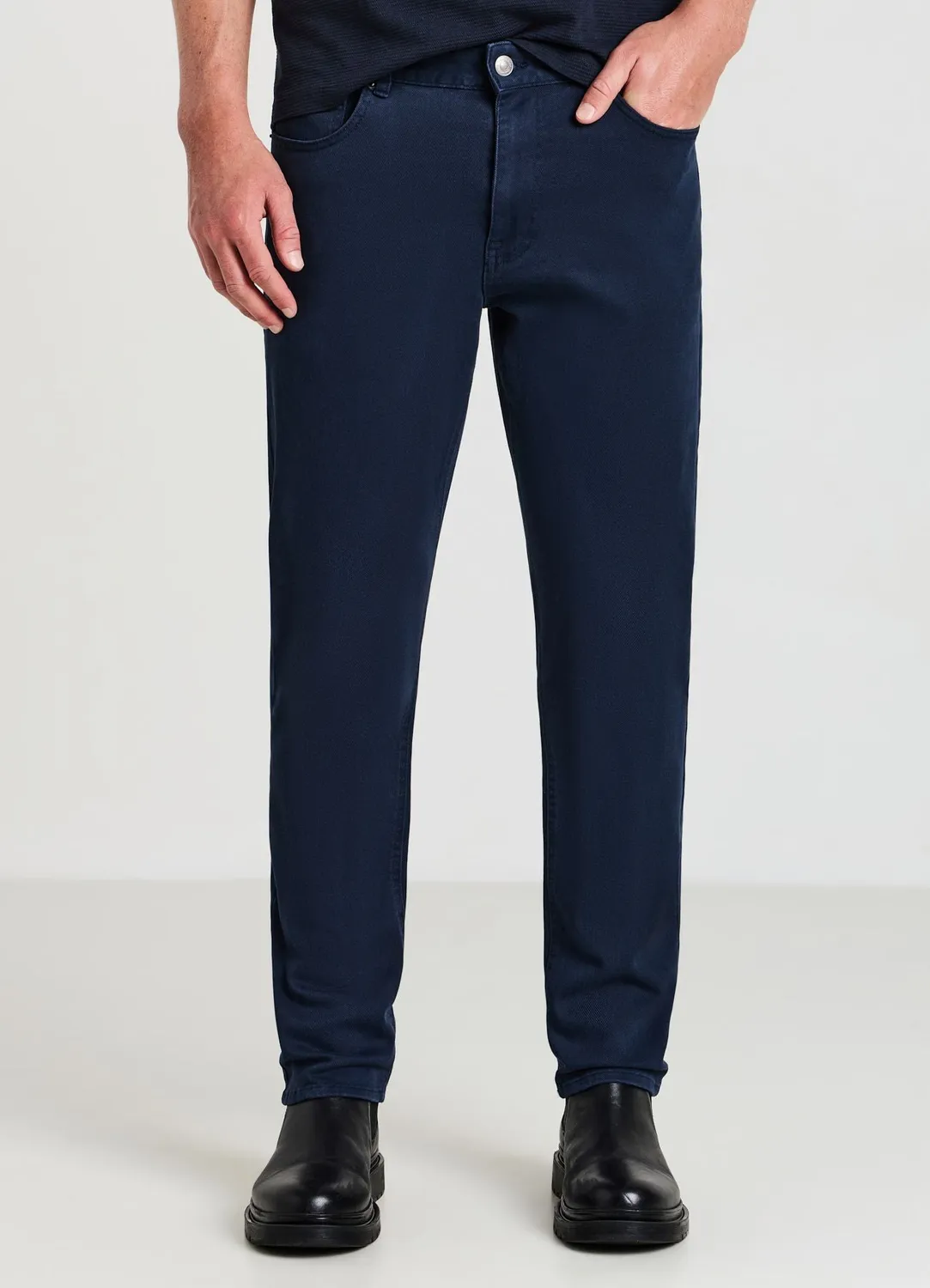 Calliope pantalon 5 poches pantalon homme taille 48 uni