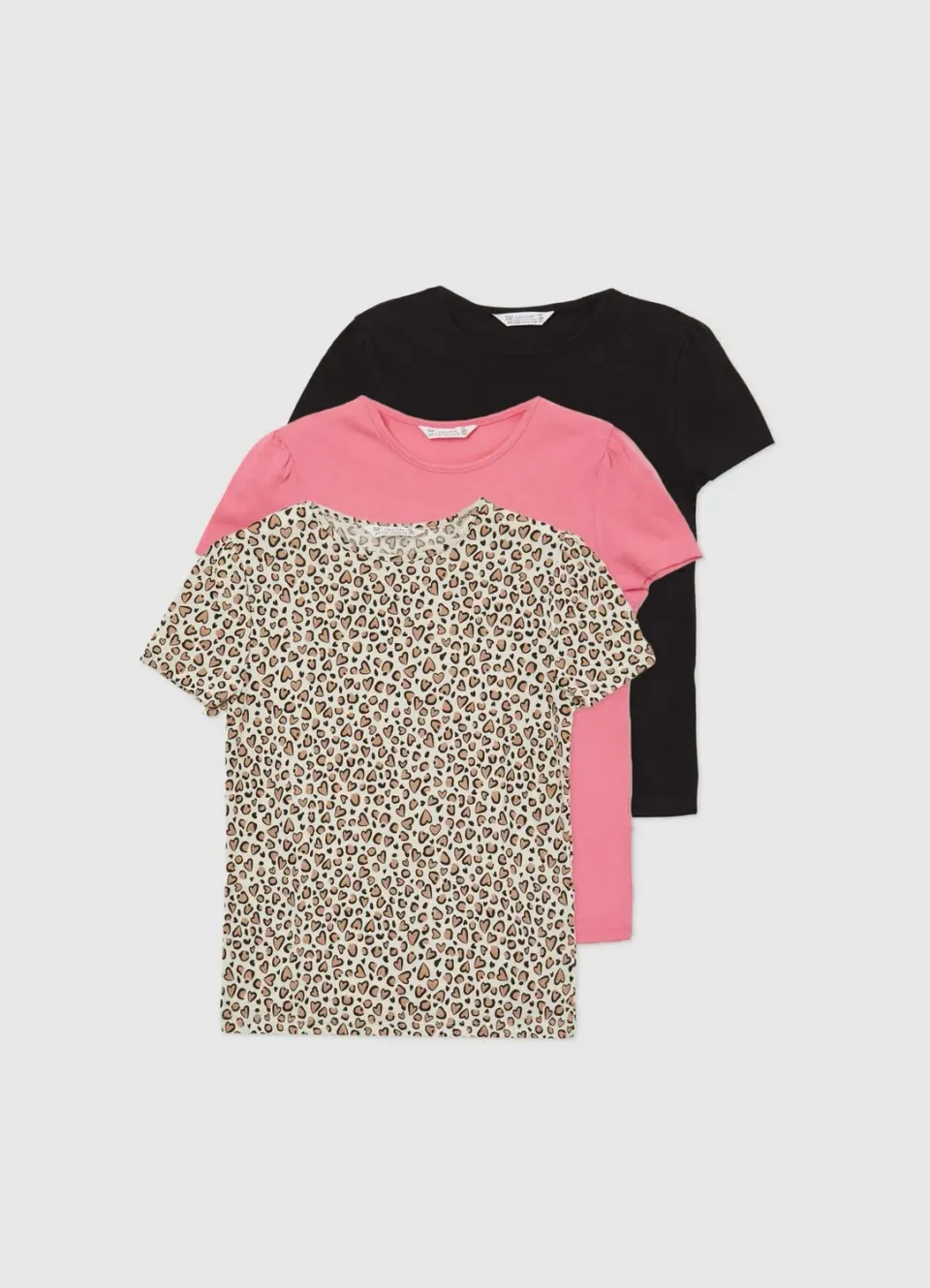Calliope lot 3 t-shirts coton fille manches courtes