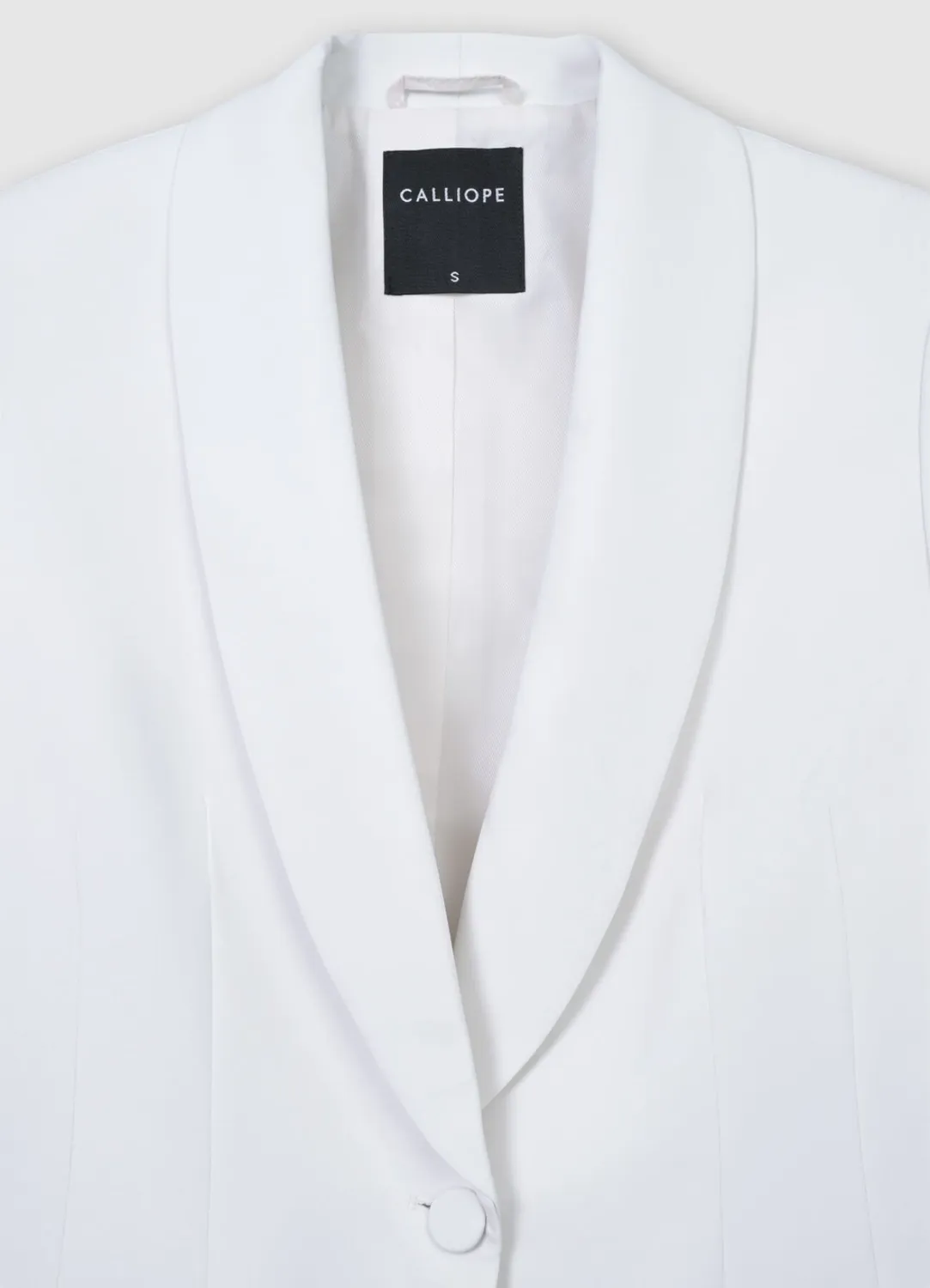 Calliope veste ceinture femme col châle unie
