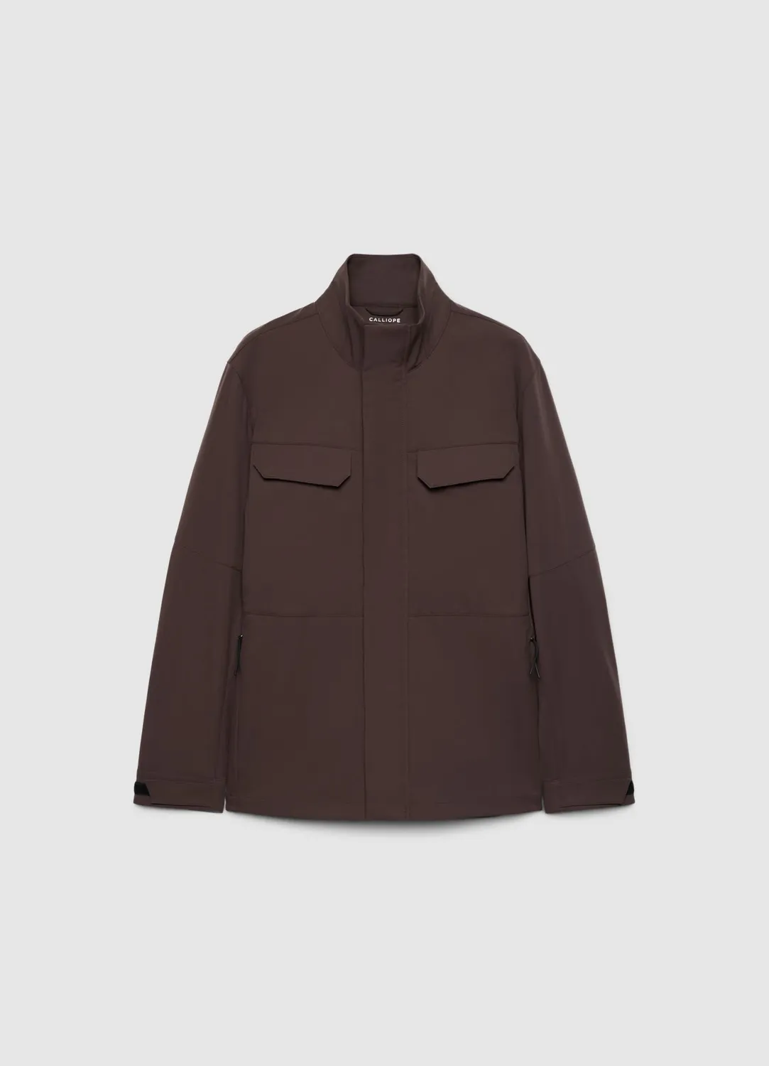 Calliope saharienne veste homme col montant poches plaquées