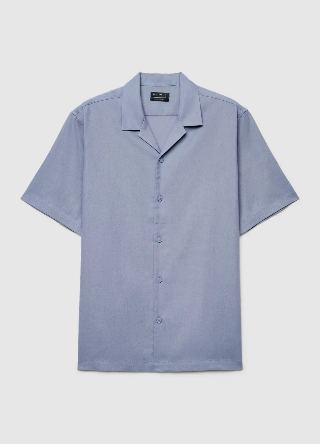 Calliope Bowling chemise homme lin manches courtes relaxed