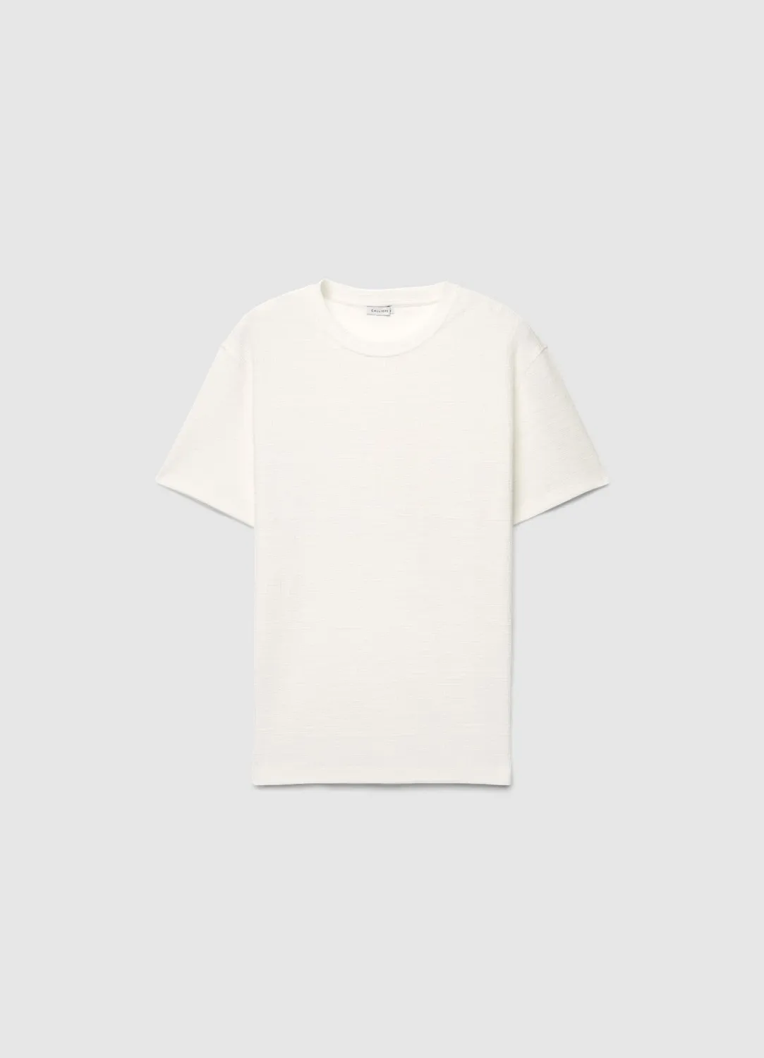 Calliope t-shirt col rond texturisé homme uni regular