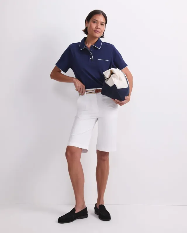 Sportscraft Tara Tipped Pique polo coton femme
