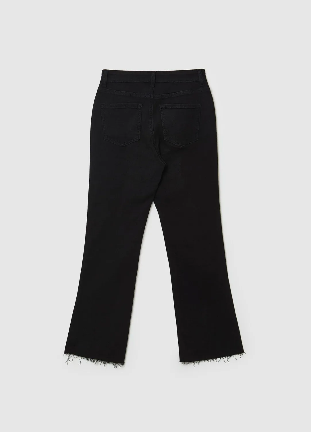 Calliope jean femme crop flare effiloché 5 poches