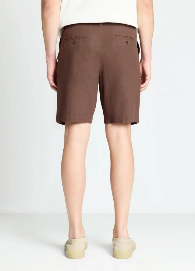 Calliope bermuda homme lin uni cordon taille 48