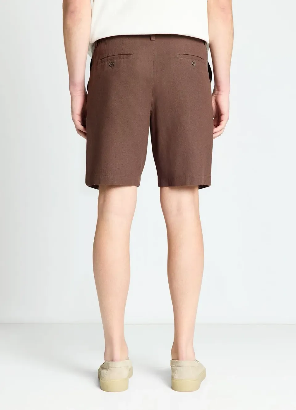 Calliope bermuda homme lin uni cordon taille 48
