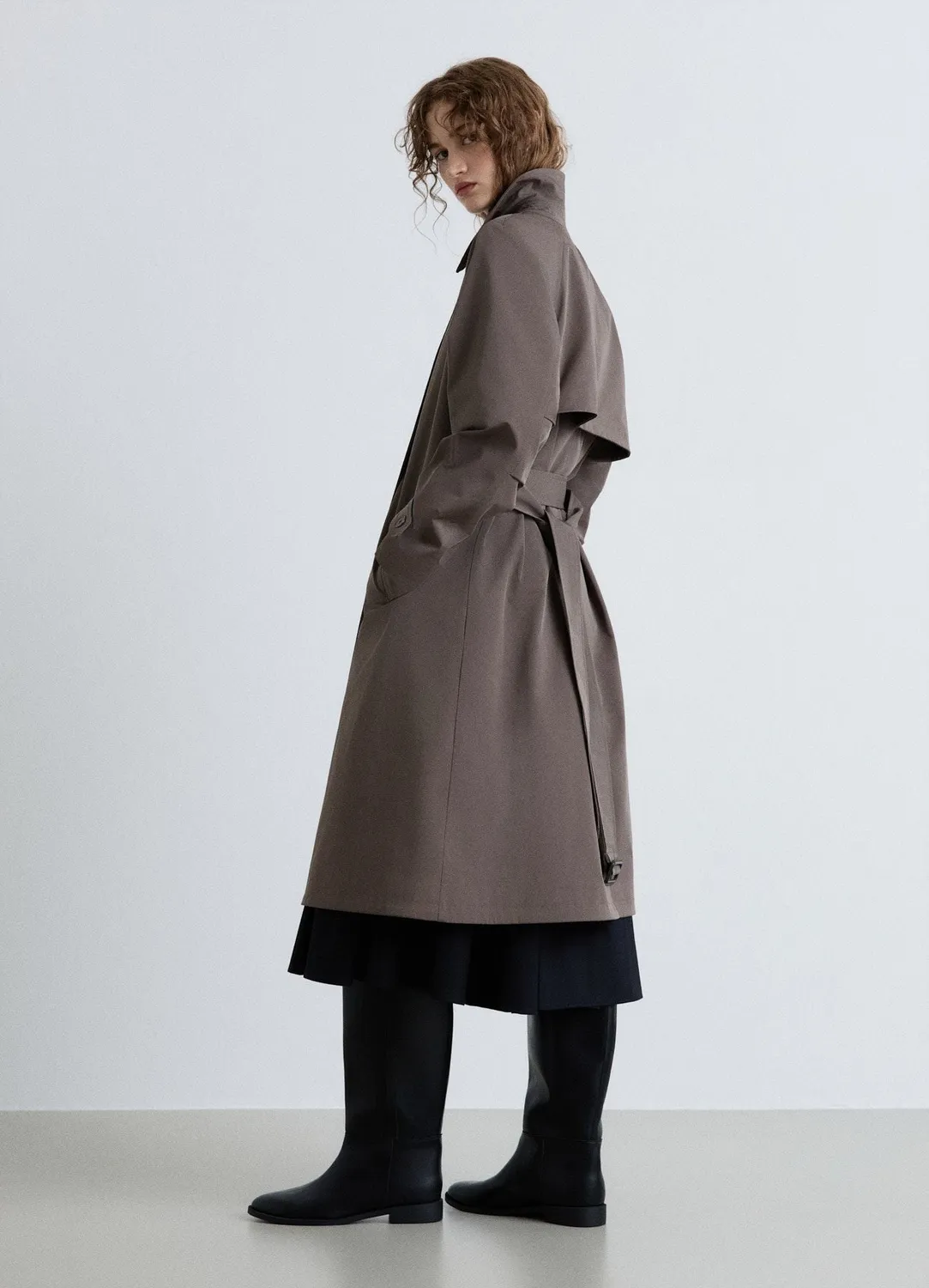 Calliope trench femme over ceinture double boutonnage