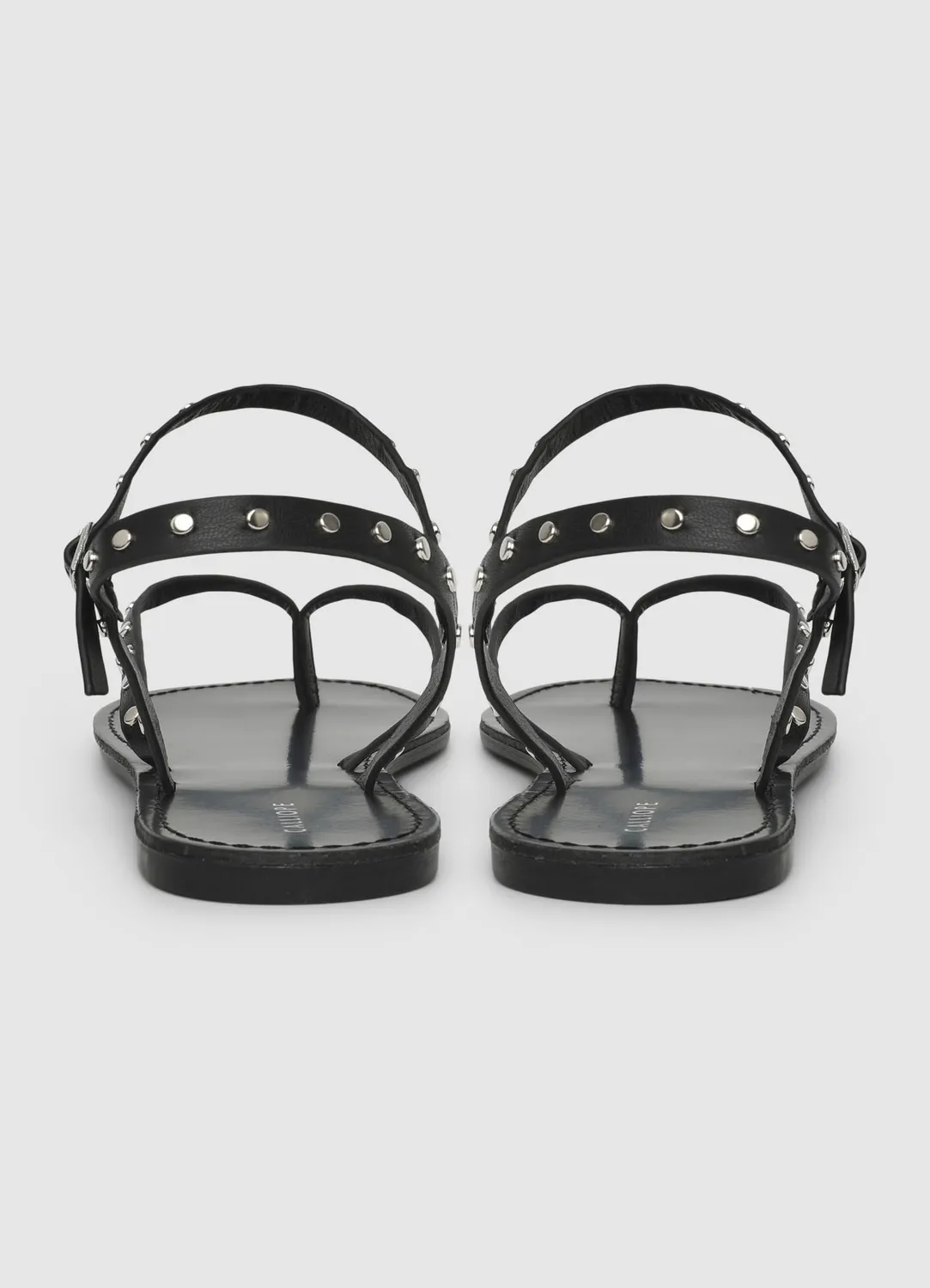 Calliope sandale spartiate plate femme clous