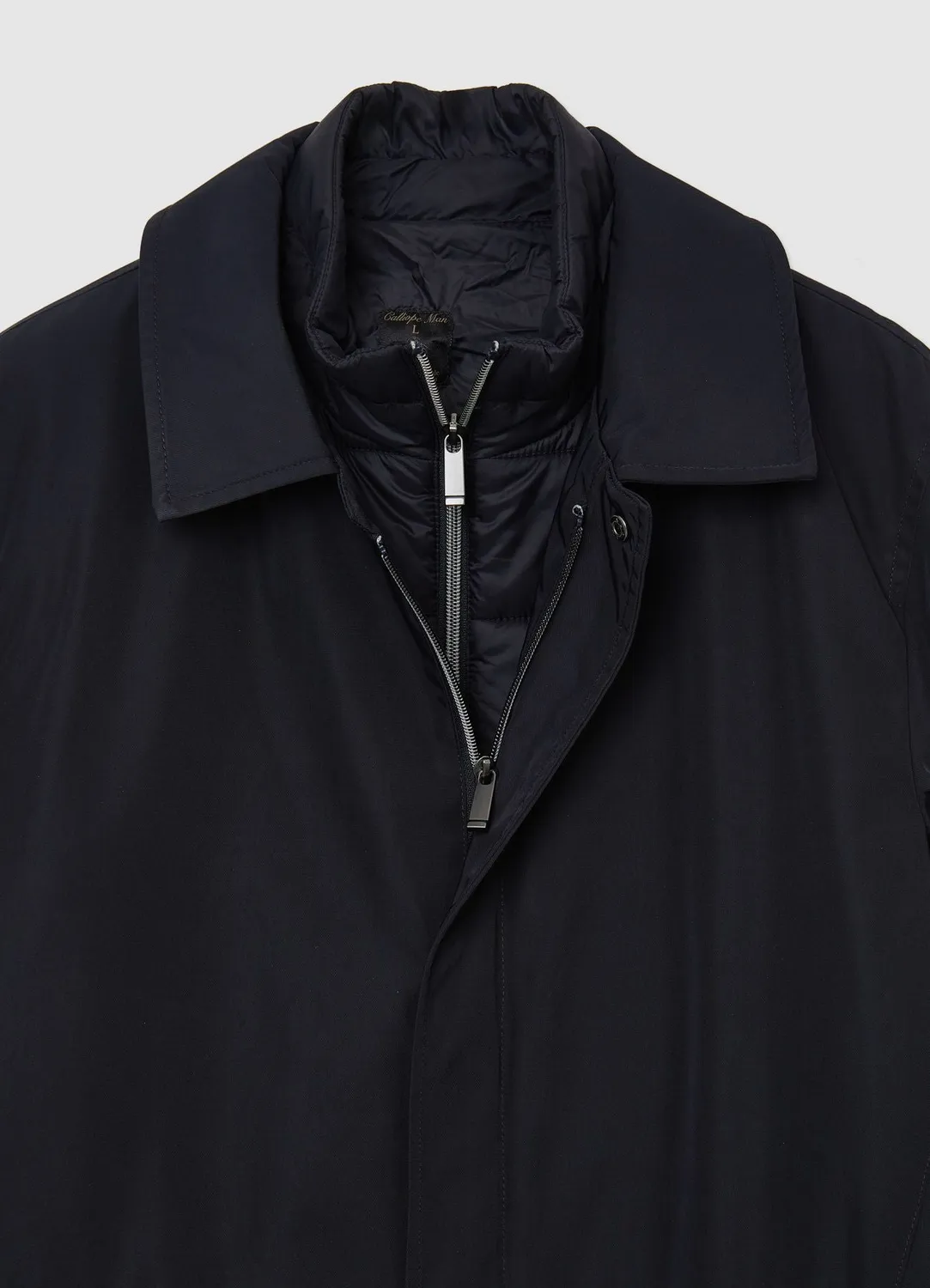 Calliope Cappotto Manteau Homme Matelassé Col Classique