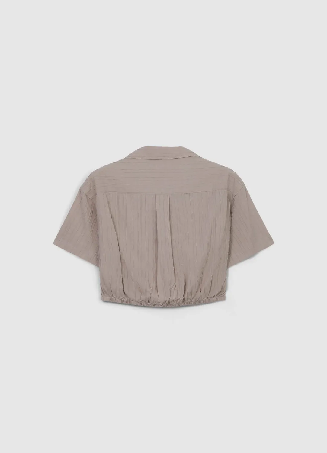 Calliope chemise femme coton gaufré manches courtes