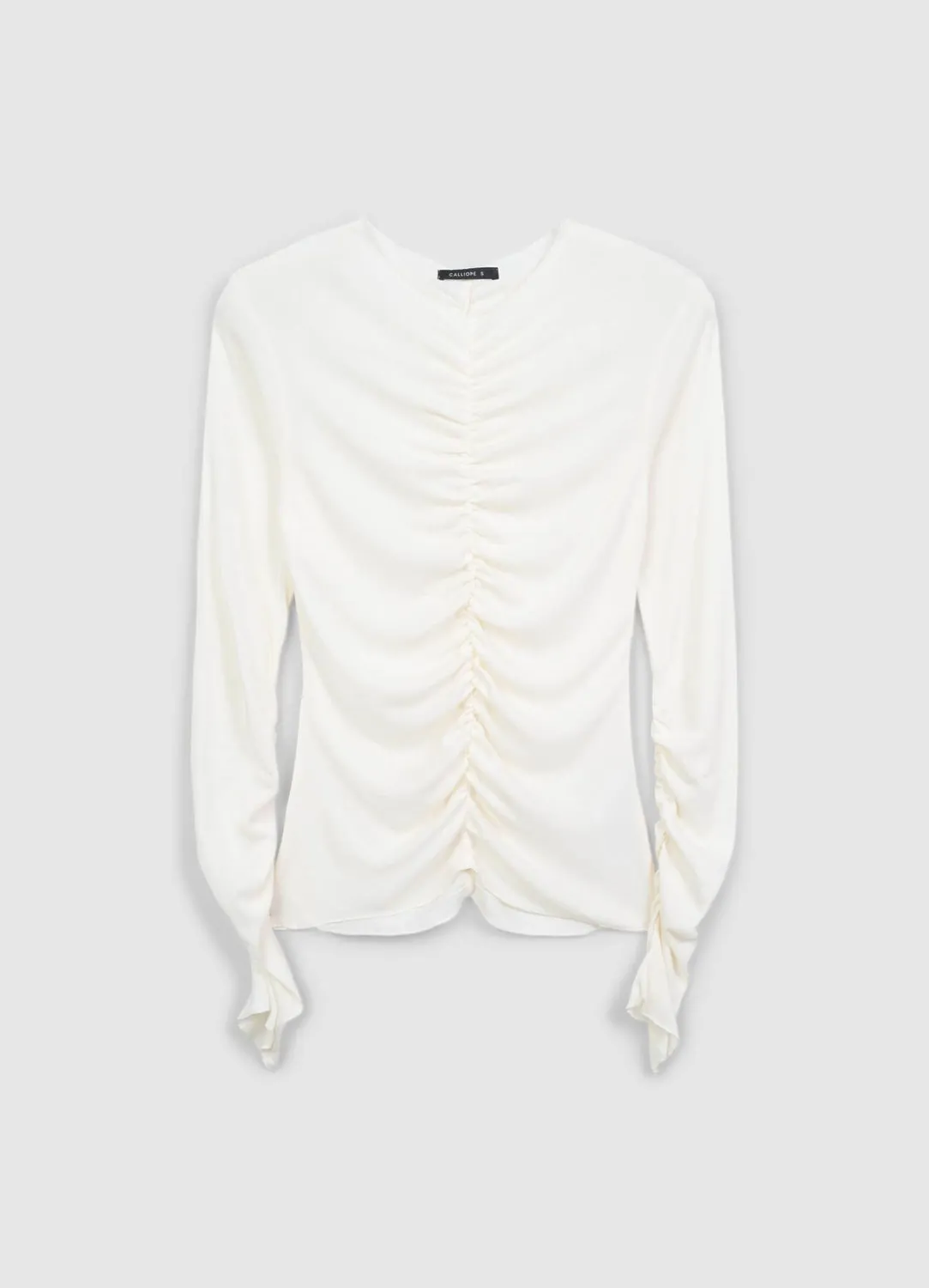 Calliope t-shirt froncé femme manches longues