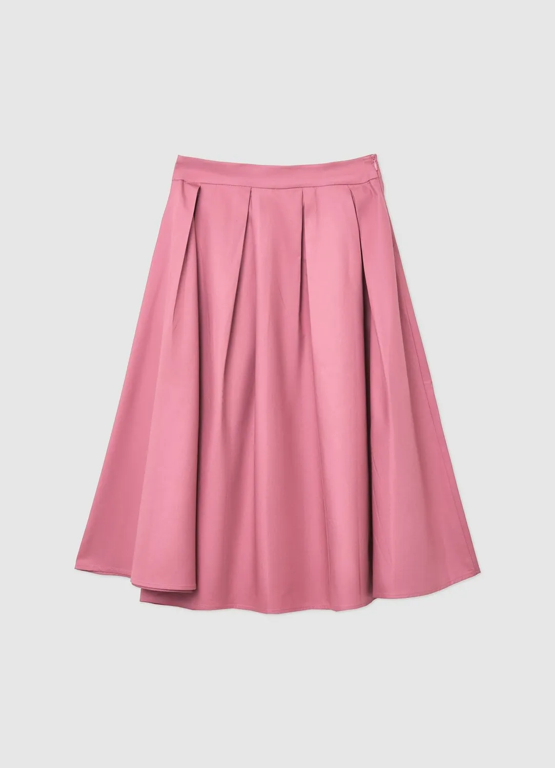 Calliope jupe midi plissée femme évasée unie
