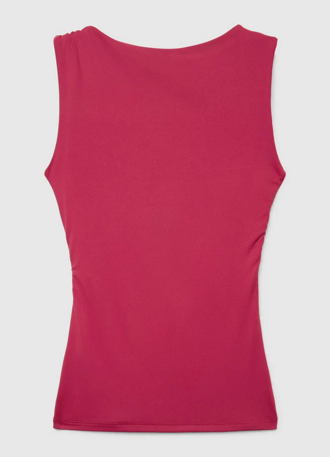 Top drapé femme Calliope nœud épaule asymétrique