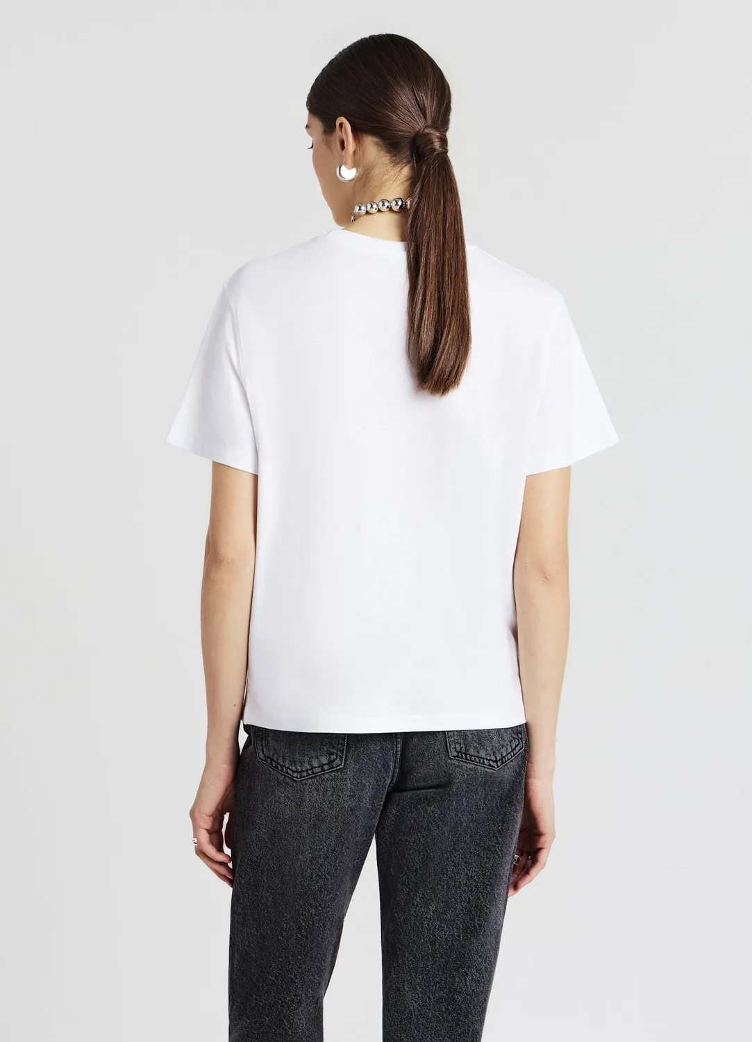 Calliope t-shirt femme uni coton col rond