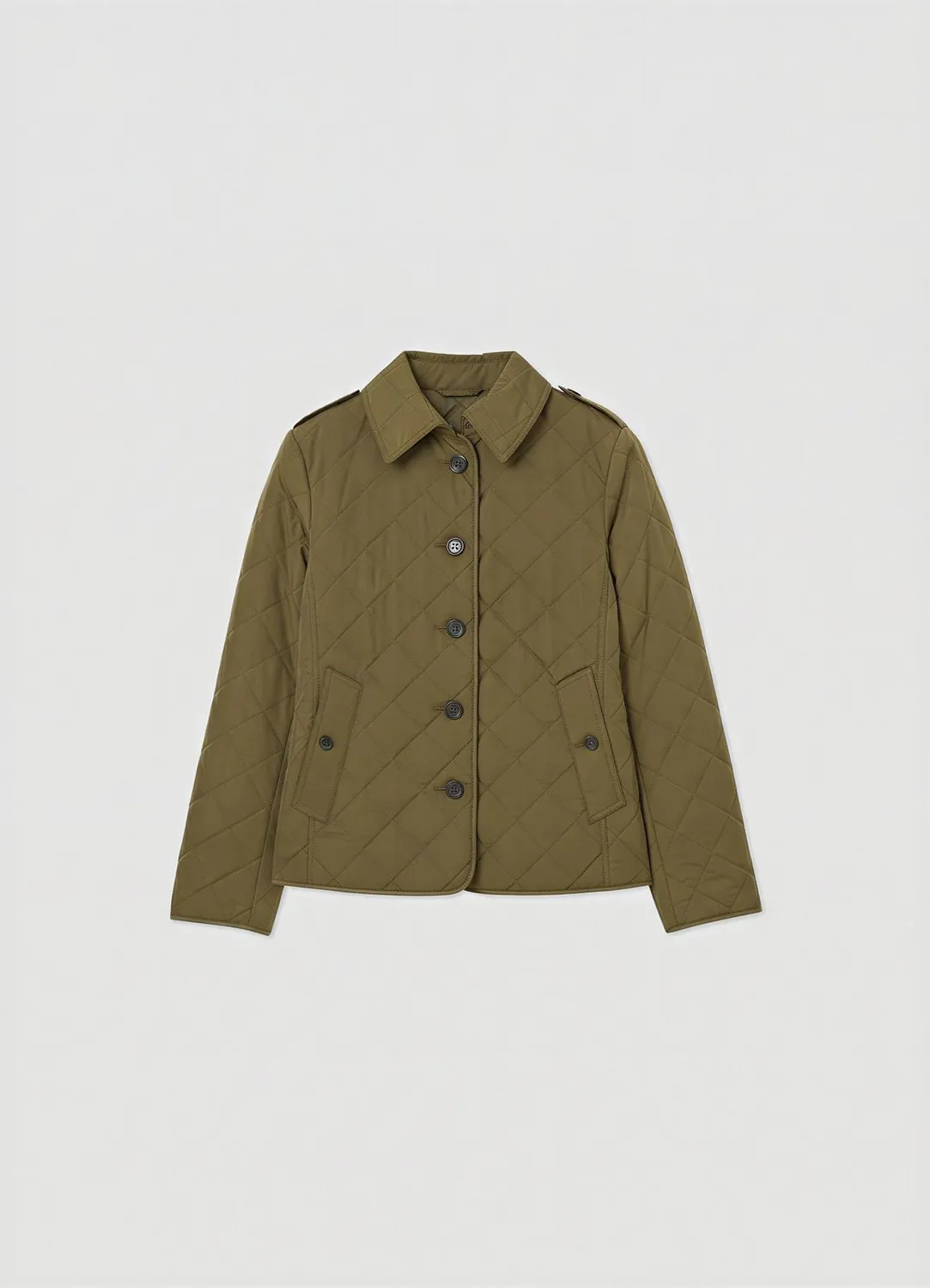Calliope veste matelassée losanges col chemise femme