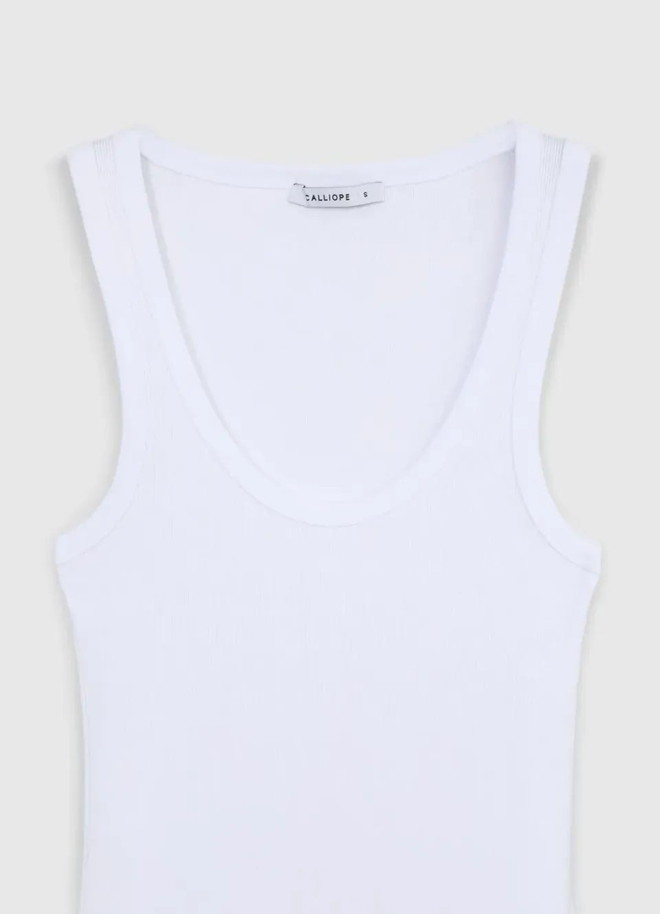 Calliope top col large femme coton côtelé
