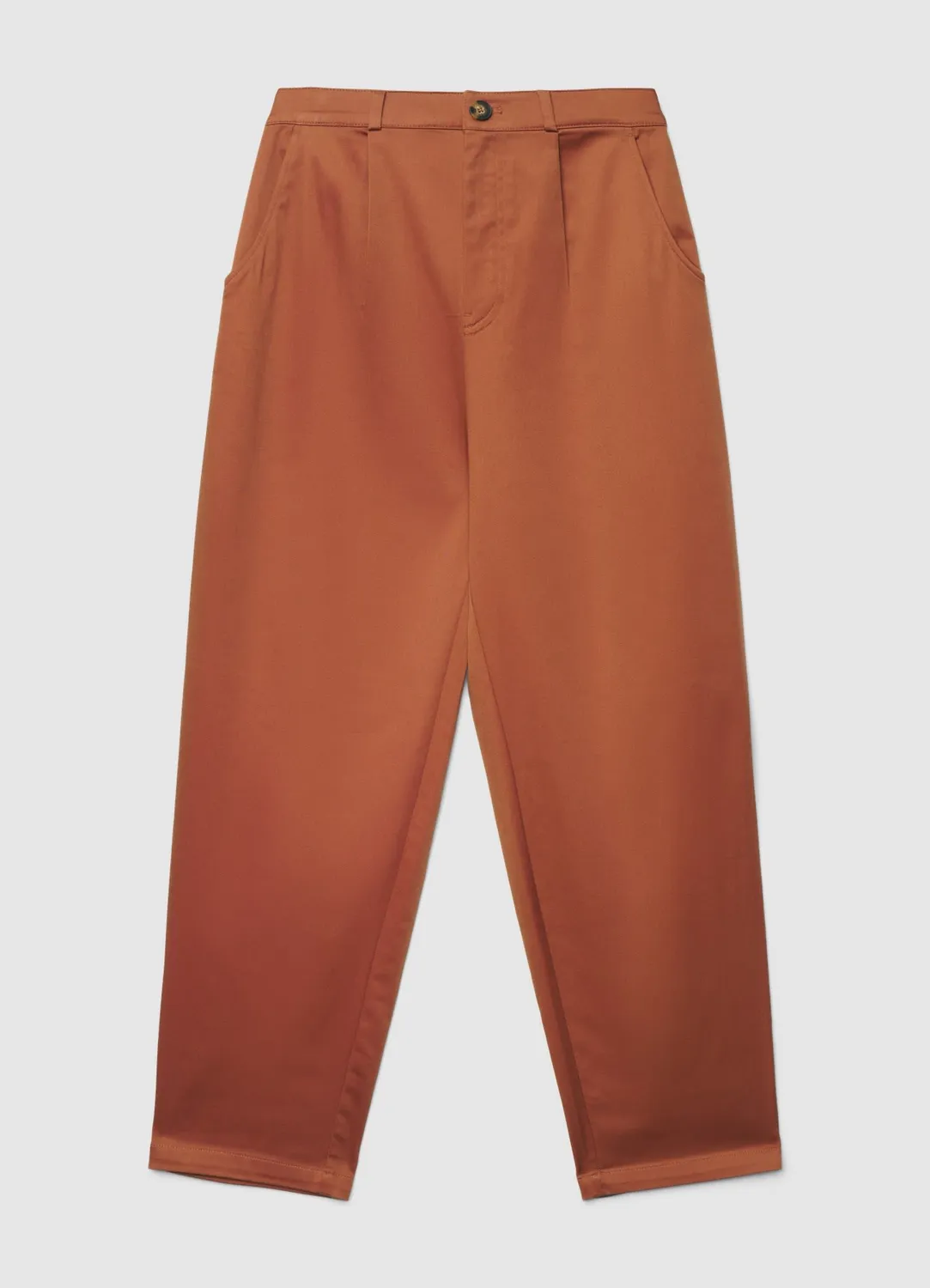 Calliope pantalon carrot femme coton uni
