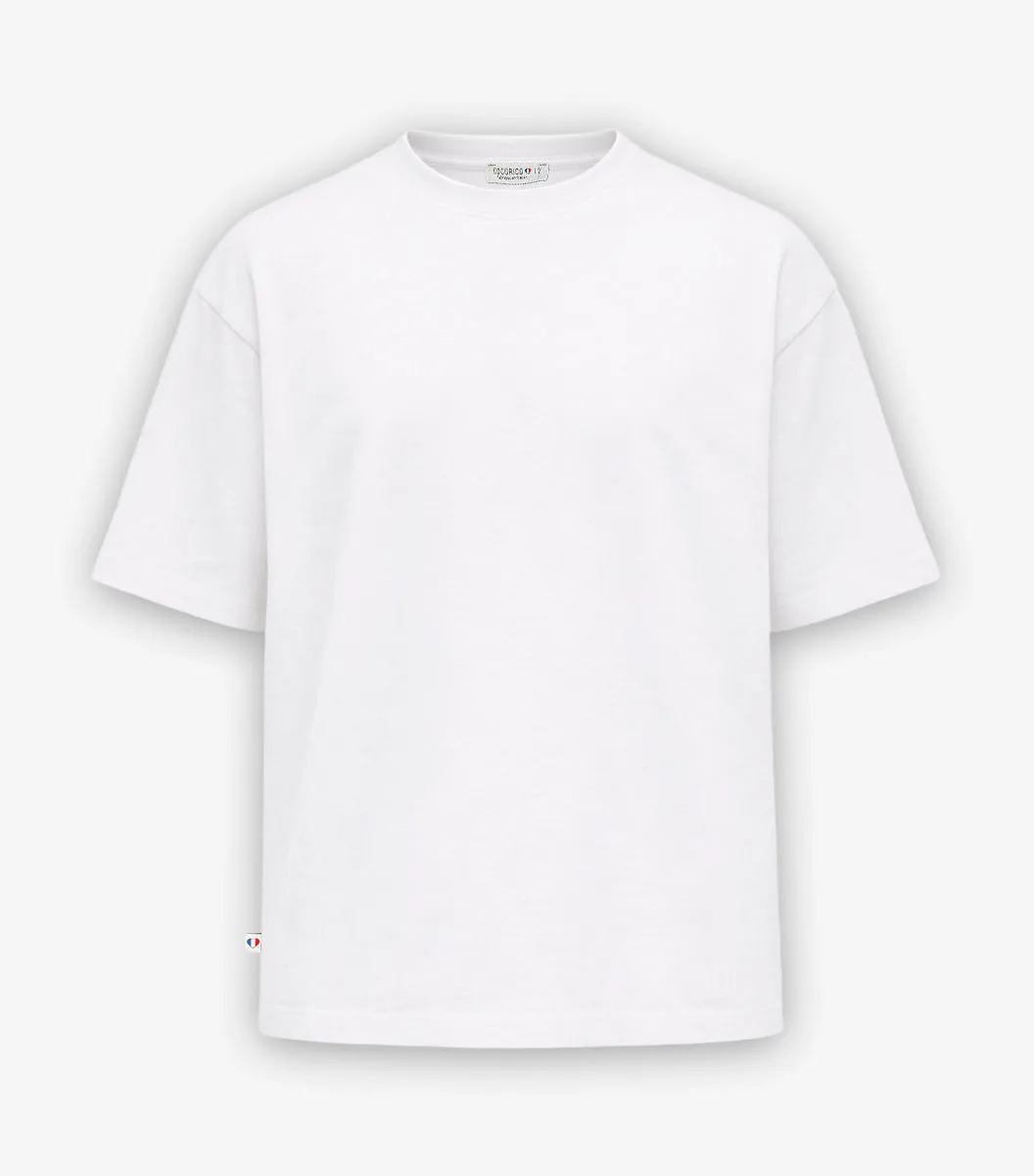 Cocorico Intemporel t-shirt oversize homme blanc 230g