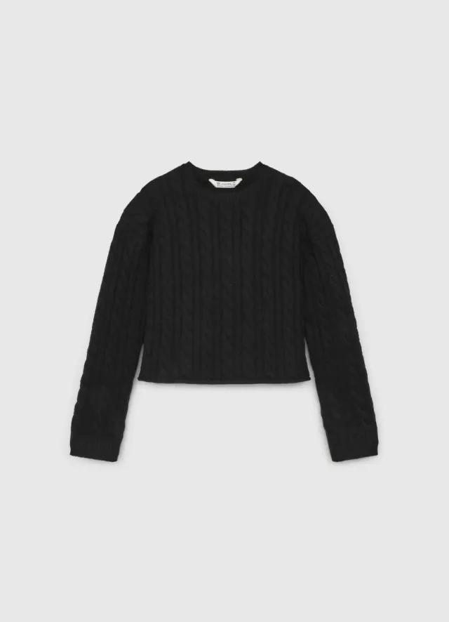 Calliope Tresses Pull fille torsades uni