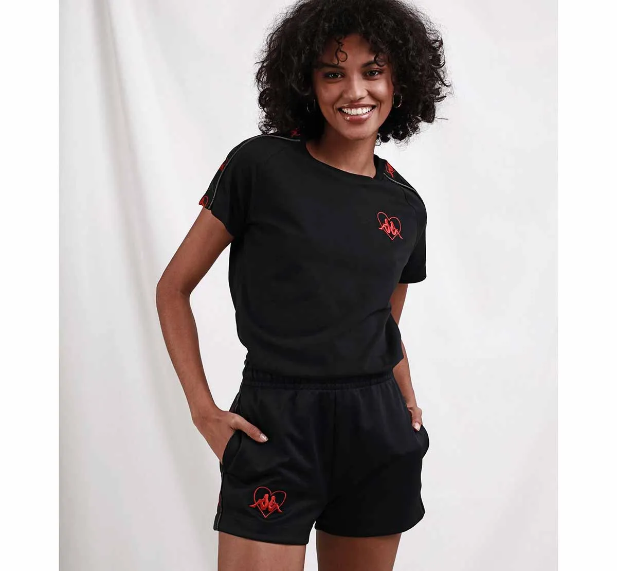 Robe di Kappa Livia Authentic short noir femme coupe droite