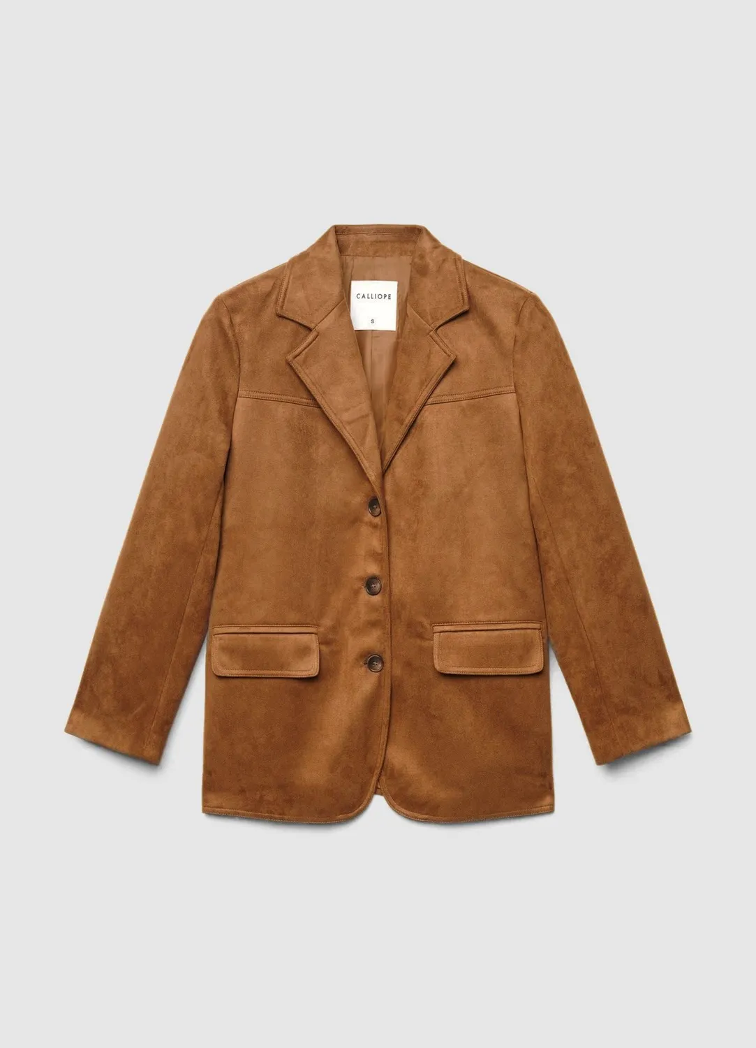 Calliope Blazer femme effet suédé 3 boutons