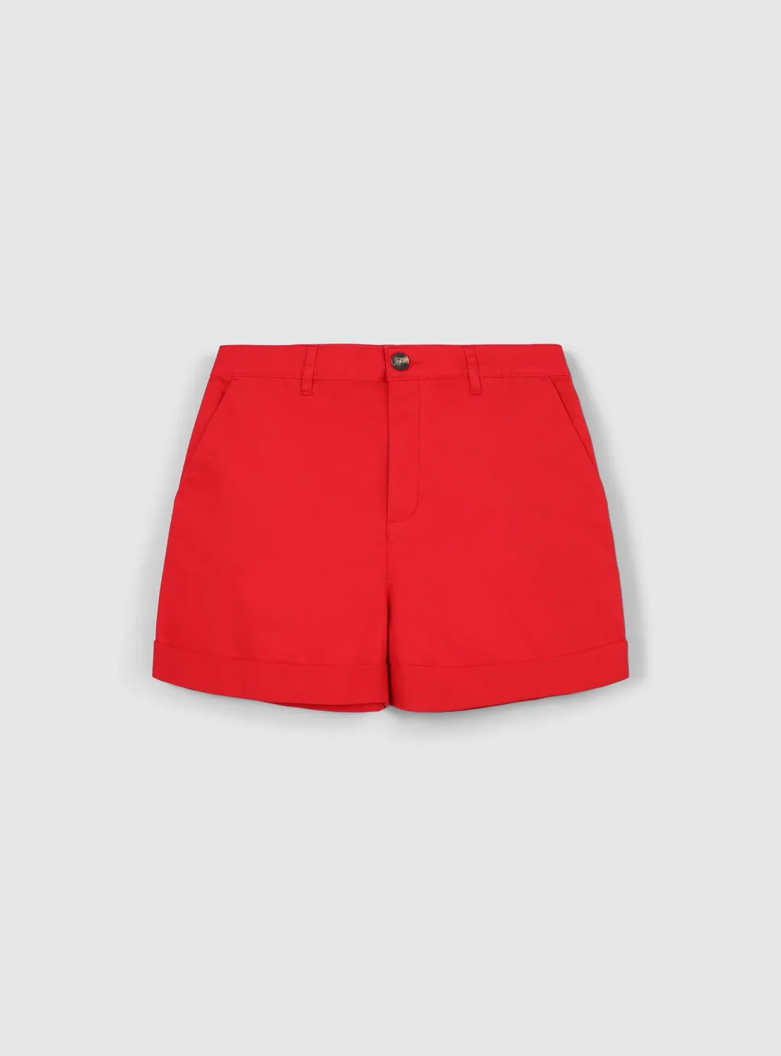 Calliope short chino coton femme uni
