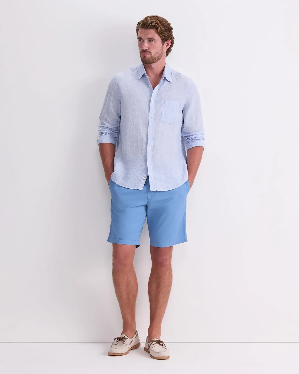Sportscraft Classic short homme coton chino genou