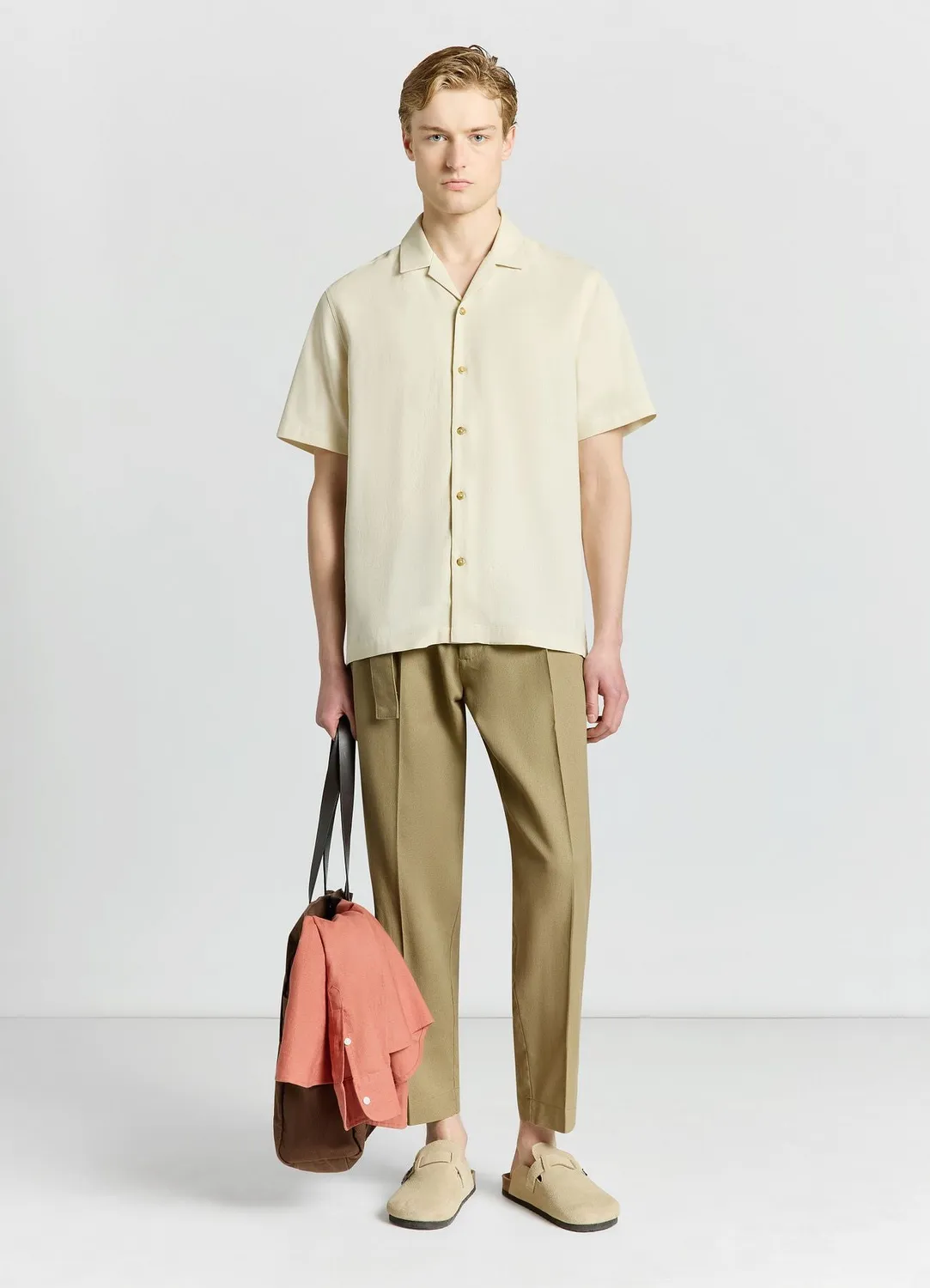 Calliope pantalon homme lin ceinture intégrée