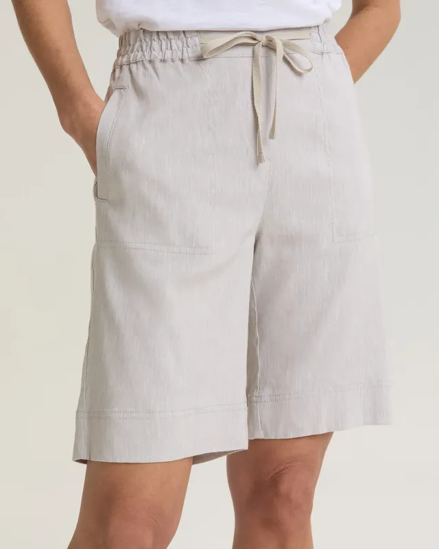 Sportscraft Rosa short lin mélangé poches