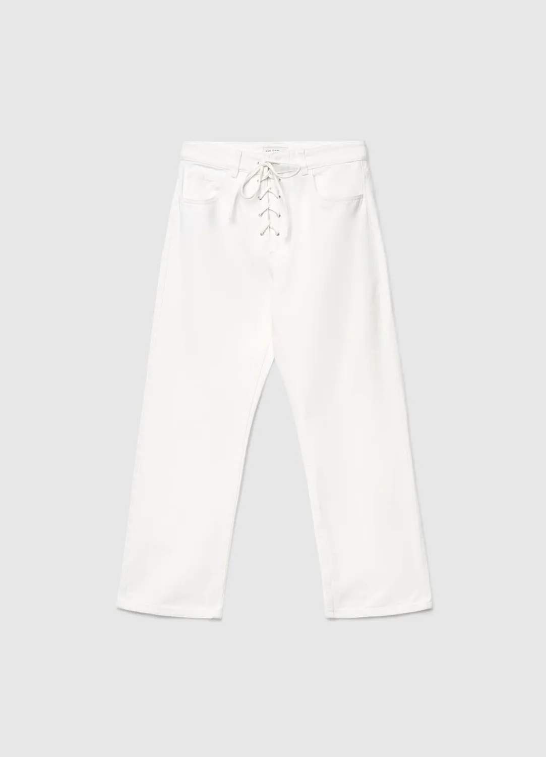 Calliope pantalon droit femme S lacets revers