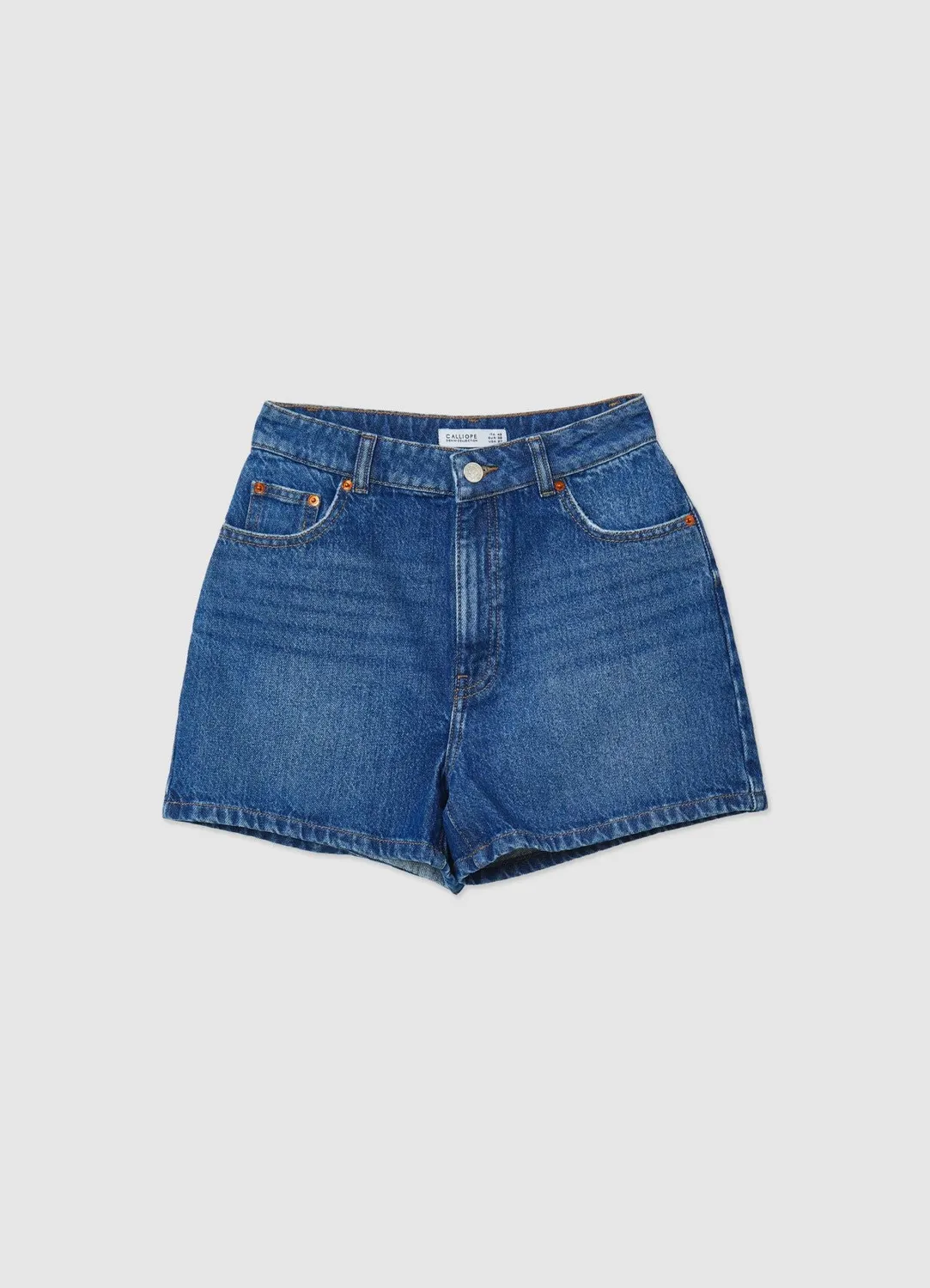 Calliope bermuda denim femme taille haute 5 tailles