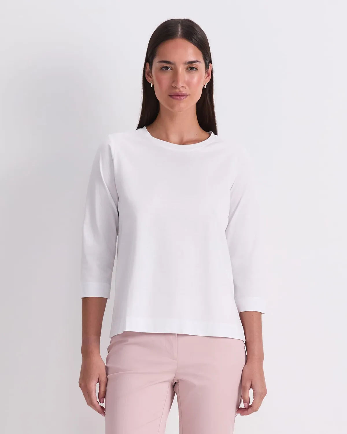 Sportscraft Mercerised Cotton Three Quarter Sleeve Tee t-shirt manches 3/4