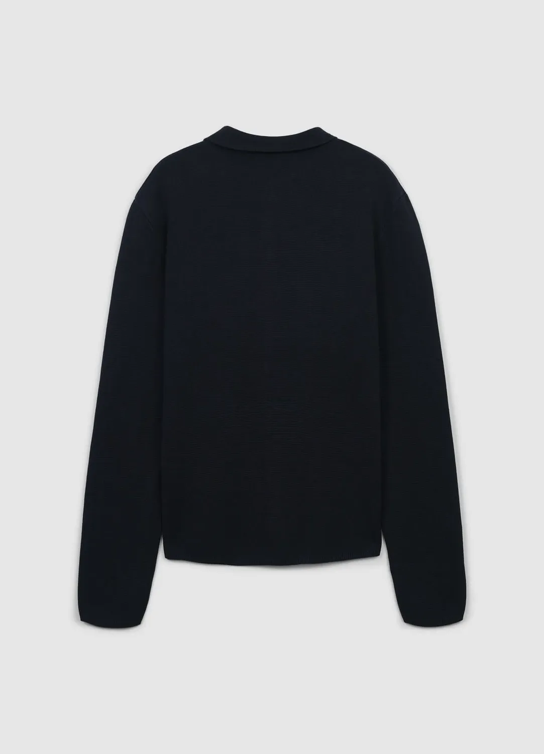 Calliope polo col bouton homme L manches longues