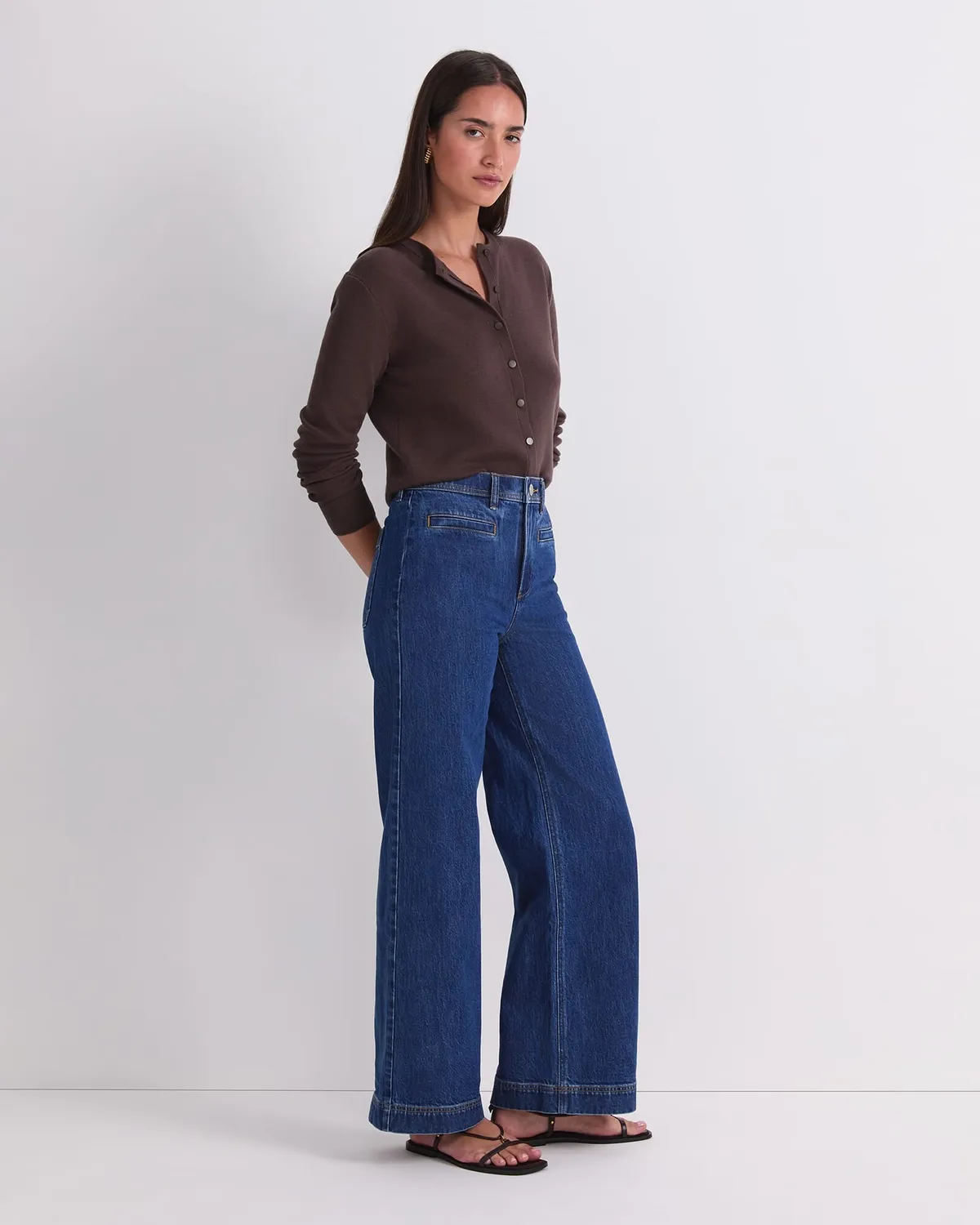 Sportscraft Tessa 120796 jean large femme indigo